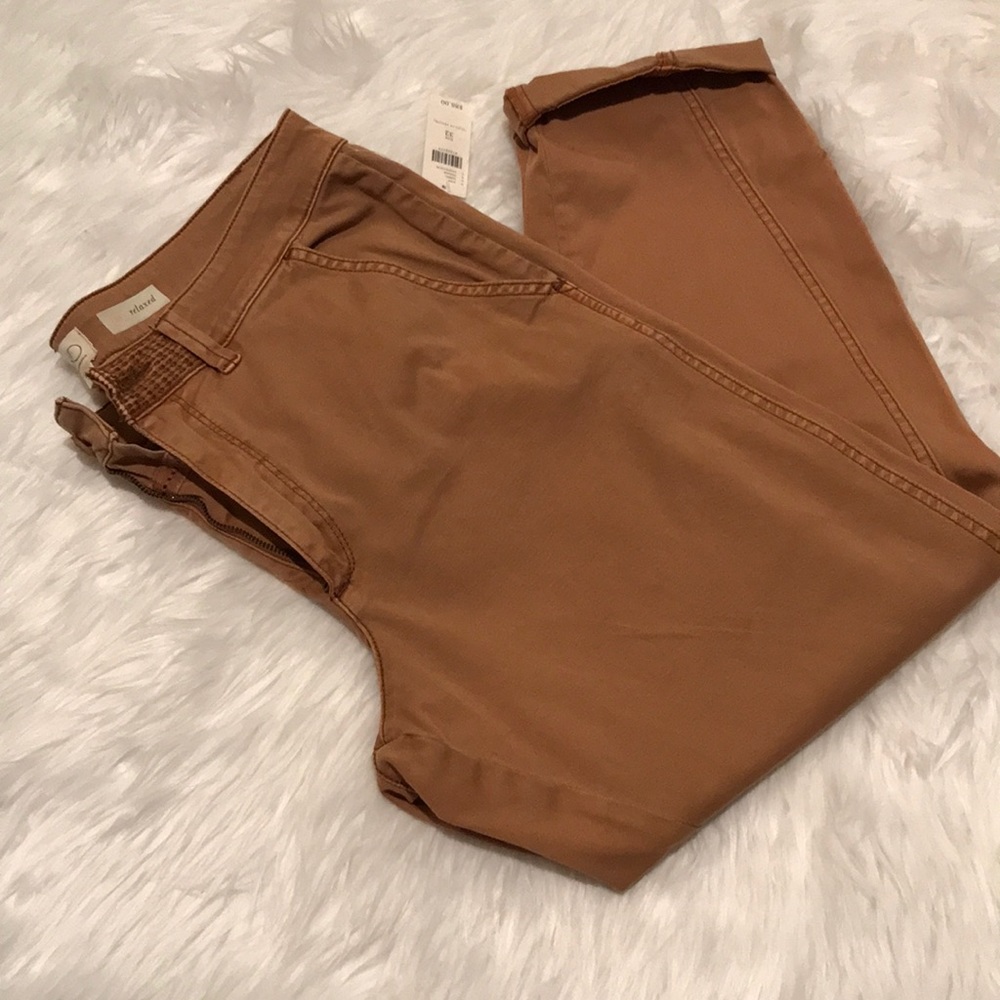 Size 32 Anthropologie Tan Chino Pants